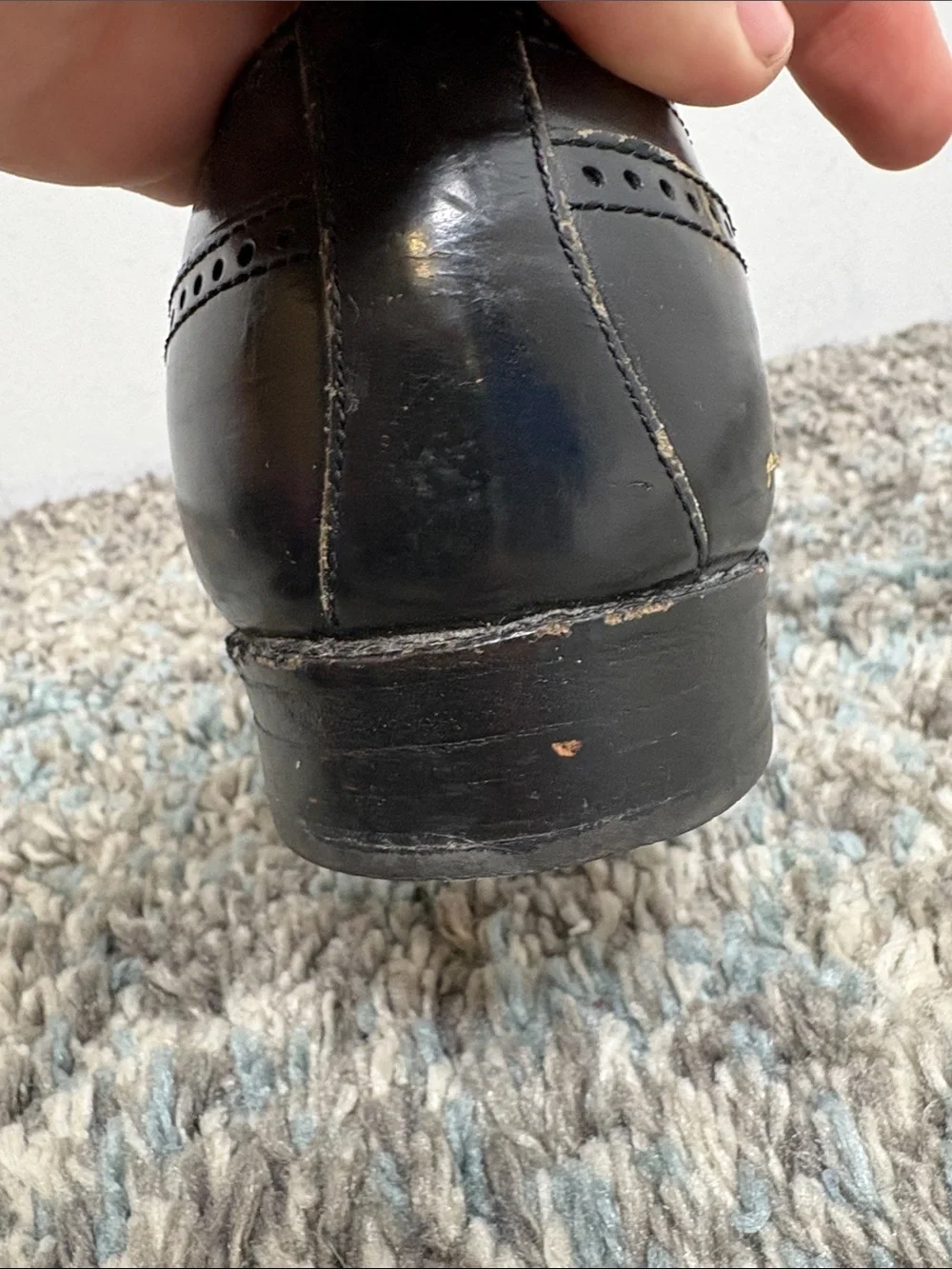 Allen Edmonds Shoes Mens 10 C Richmond Leather Oxford Wingtip Brogue Office